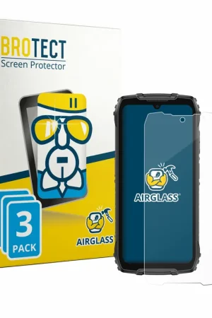 3 Pièces BROTECT AirGlass Protection d'écran en verre pour Ulefone RugKing 4 Pro Offre Spéciale