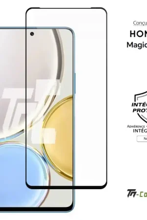 Offre Limitée Honor Magic 4 Lite - Verre trempé intégral Protect - Noir - TM-Concept®