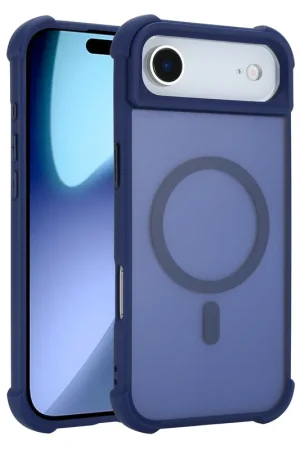 Coverzs Coque antichoc mate avec MagSafe iPhone Air (bleu foncé) Nouveauté