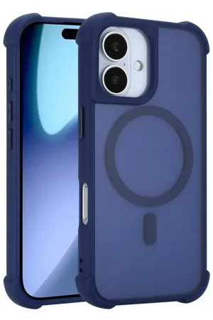 Coverzs Coque antichoc mate avec MagSafe iPhone 17 (bleu foncé) Usine Directe