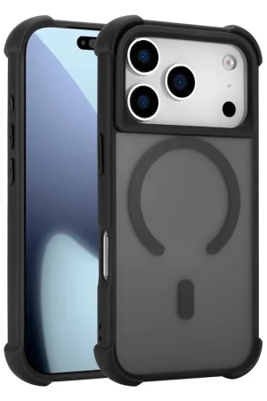 Coverzs Coque antichoc mate avec MagSafe iPhone 17 Pro (noir) Livraison Gratuite
