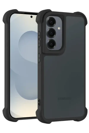 Coverzs Coque antichoc mate Samsung Galaxy S24 (noir) Dernier Modèle