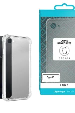 Coque en Silicone transparente renforcée pour Oppo A3 Jusqu’à Épuisement Des Stocks