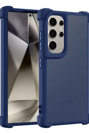 Offre Exclusive Coverzs Coque antichoc mate Samsung Galaxy S24 Ultra (bleu foncé)