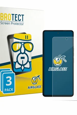 Prix Réduit 3 Pièces BROTECT AirGlass Protection d'écran en verre pour Gigaset GS6 Pro (case-friendly)
