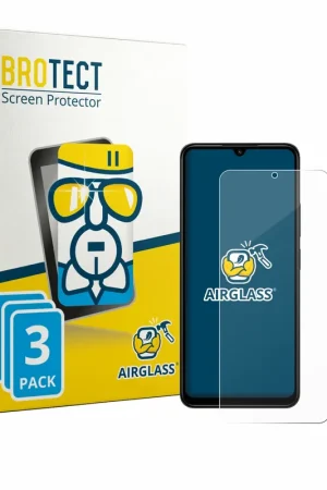 3 Pièces BROTECT AirGlass Protection d'écran en verre pour Xiaomi Redmi A3 Pro Populaire
