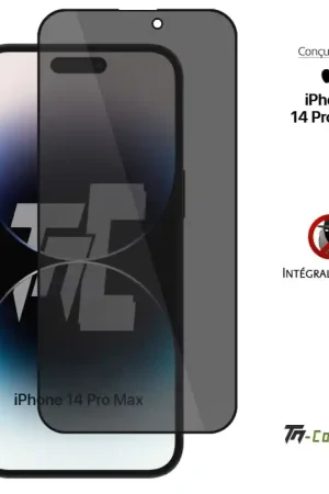 Offre Limitée Apple iPhone 14 Pro Max - Verre trempé Anti-Espions - Intégral Privacy - TM-Concept®