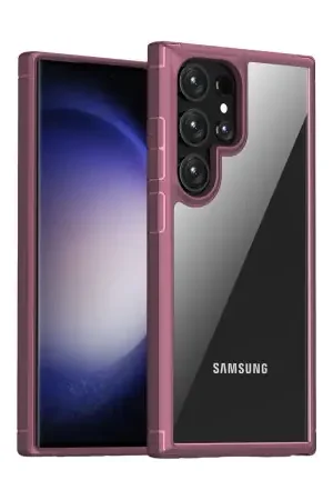 Meilleure Vente Olixar Novashield Burgundy Bumper Case - For Samsung Galaxy S24 Ultra