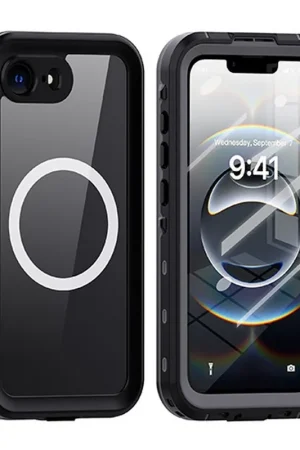 Coque étanche pour iPhone 16e Noir Dernier Modèle