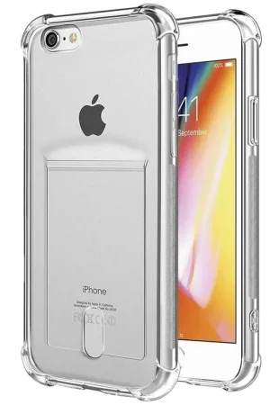 Livraison Express ShieldCase Coque antichoc avec fente carte iPhone 7 / iPhone 8 (transparent)