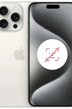 Meilleure Vente iPhone 15 Pro Max 256 Go Titane Blanc Reconditionné sans FACE ID