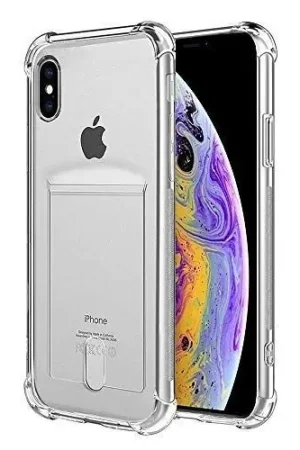 Solde ShieldCase Coque antichoc porte carte iPhone Xs (transparent)