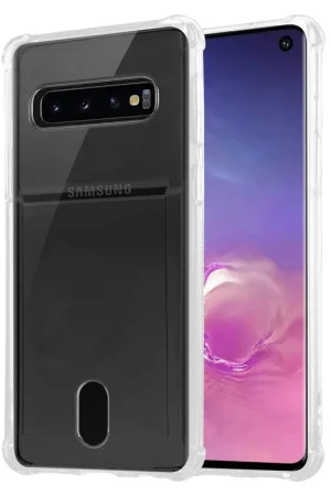 Pas Cher ShieldCase Coque Coque antichoc porte carte Samsung Galaxy S10 Plus (transparent)