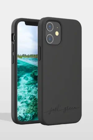 Populaire Coque iPhone 12 mini Noire Just Green