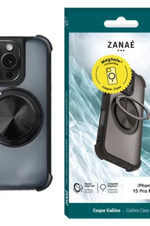 Vente Directe Coque Galileo MagSafe pour iPhone 15 Pro Max Noir