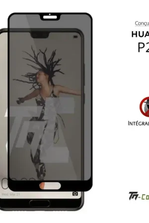 Huawei P20 - Verre trempé Anti-Espions - Intégral Privacy - TM-Concept® Prix Bas