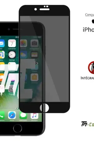 Seulement Aujourd’hui Apple iPhone 7 - Verre trempé Anti-Espions - Intégral Privacy - TM-Concept®