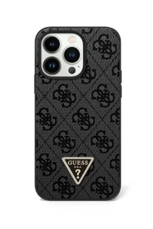 Achetez Aujourd’hui Coque Guess Motif Triangulaire iPhone 14 Noir