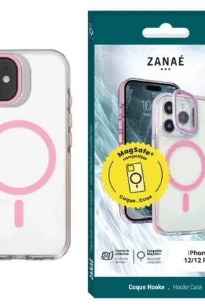 Coque Hooke MagSafe iPhone 12/12 Pro Rose Populaire