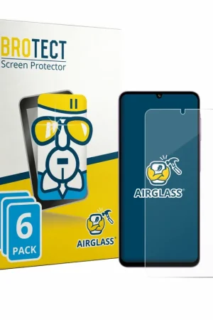 Top Vente 6 Pièces BROTECT AirGlass Protection d'écran en verre pour Samsung Galaxy M17e