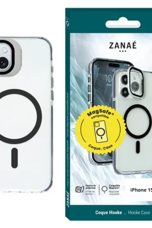 Coque Hooke MagSafe pour iPhone 15 Plus Noir Prix Choc