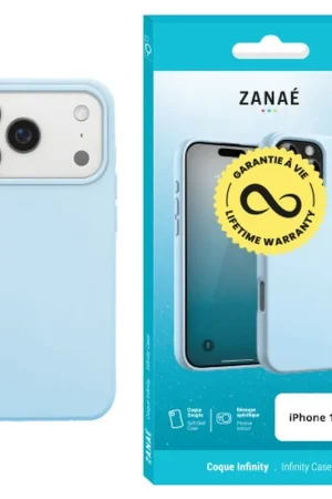 Commander Vite Coque Infinity Bleu Clair pour iPhone 17 Pro