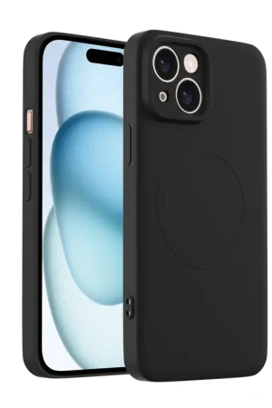 Vente Directe ShieldCase Coque arrière MagSafe en silicone iPhone 14 (noir)