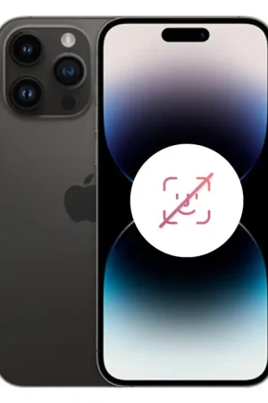 iPhone 14 Pro Max eSIM 128 Go Noir Sidéral Reconditionné sans FACE ID Prix Réduit