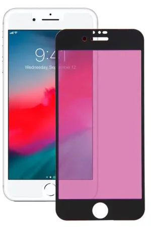Verre Trempé Complet Anti Blue-Ray Noir pour iPhone 8 Livraison Express