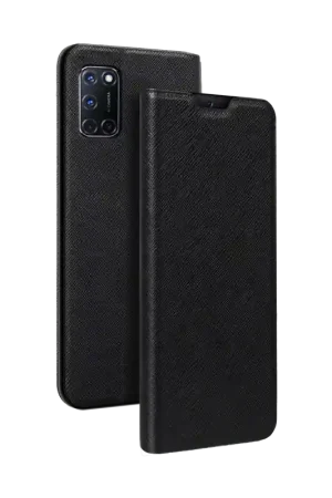 Authentique Folio Oppo A72 Stand Noir