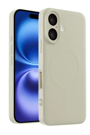 Expédié Aujourd’hui ShieldCase Coque arrière MagSafe en silicone iPhone 16 (beige)