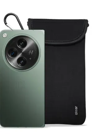 Promotion Olixar Neoprene Black Pouch with Card Slot - For OnePlus Open
