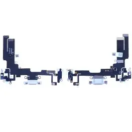 Authentique Nappe / Connecteur de Charge pour iPhone 14 Blanc Reconditionné (PIEC)