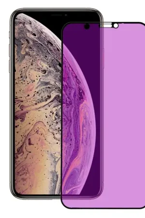 Super Prix Verre Trempé Complet Anti Blue-Ray Noir pour iPhone 11 Pro