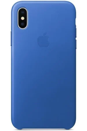 Acheter Direct Coque Apple Cuir pour l'iPhone X - Electric Blue