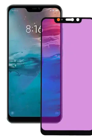 Verre Trempé Complet Anti Blue-Ray Noir pour Xiaomi Redmi Note 6 Pro Meilleure Vente
