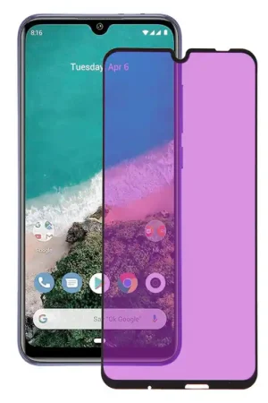 Remise Verre Trempé Complet Anti Blue-Ray Noir pour Xiaomi Mi A3