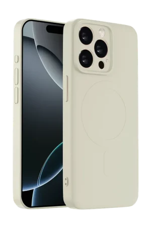 Nouvel Arrivage ShieldCase Coque arrière MagSafe en silicone iPhone 14 Pro Max (beige)