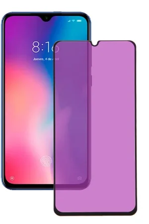 Haute Qualité Verre Trempé Complet Anti Blue-Ray Noir pour Xiaomi Mi 9