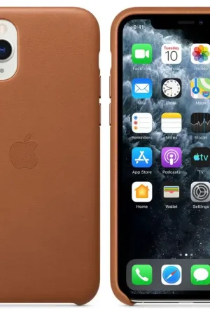 Commander Vite APPLE Coque en cuir pour iPhone 11 Pro Havane