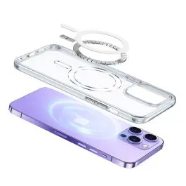 Offre Exclusive Coque iPhone 15 Pro Max MagSafe Transparente Usams