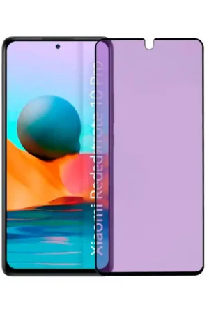 Verre Trempé Complet Anti Blue-Ray pour Xiaomi Redmi Note 10 Pro Authentique