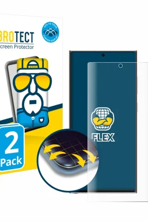 Offre Exclusive 2 Pièces BROTECT Flex Full-Cover film de protection pour Samsung Galaxy S23 Ultra