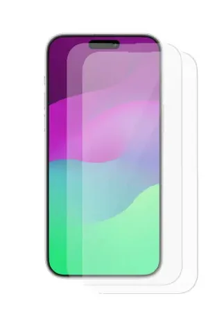 Olixar Two Pack Tempered Glass Screen Protectors - For iPhone 15 Pro Max Retour Gratuit