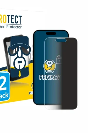 Nouvelle Collection 2 Pièces BROTECT Protecteur d'écran Privacy Clear pour Apple iPhone 15