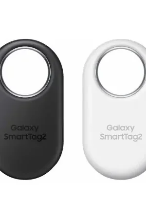 Prix Bas Official Samsung Black and White SmartTag2 Bluetooth Compatible Trackers - 2 Pack