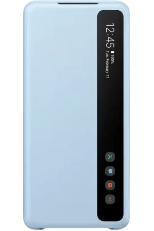 Vente Directe Folio Samsung G S20+ Clear View Cover Bleu Samsung