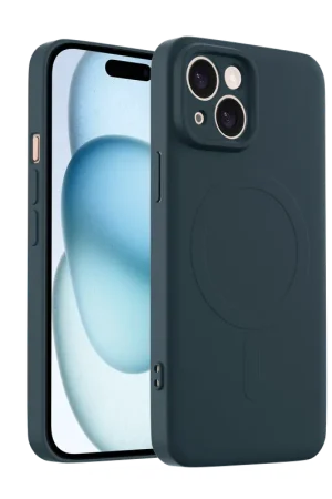 Prix Choc ShieldCase Coque arrière MagSafe en silicone iPhone 13 (bleu foncé)