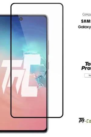 Acheter En Ligne Samsung Galaxy S10 Lite - Verre trempé intégral avec cadre Noir - TM-Concept®