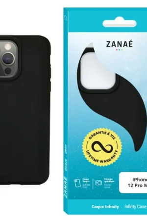 Coque Infinity pour iPhone 12 Pro Max Noir Retour Gratuit